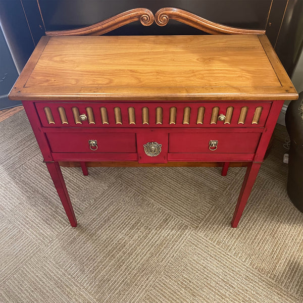 Console Dessus Bois - Rouge