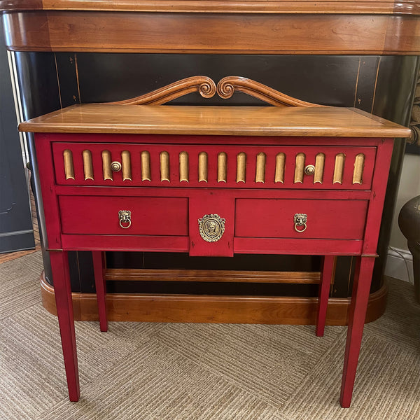 Console Dessus Bois - Rouge