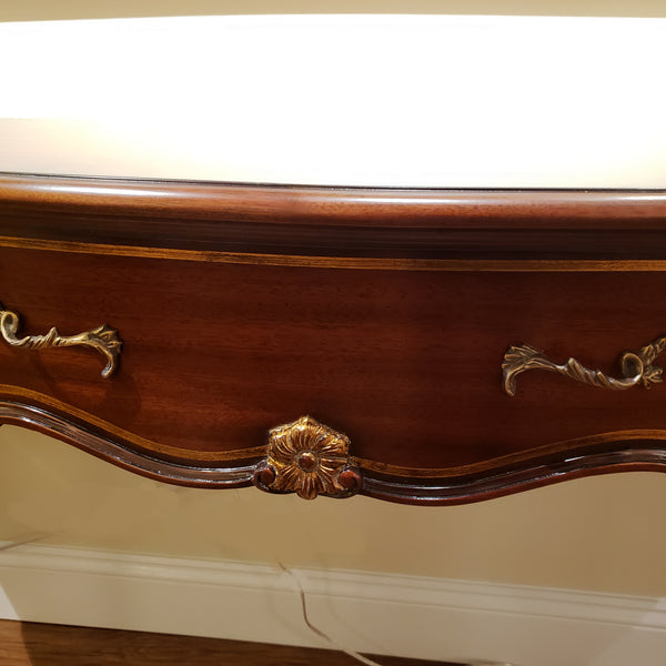 Louis XV Vanity - Three Drawer Mahogany