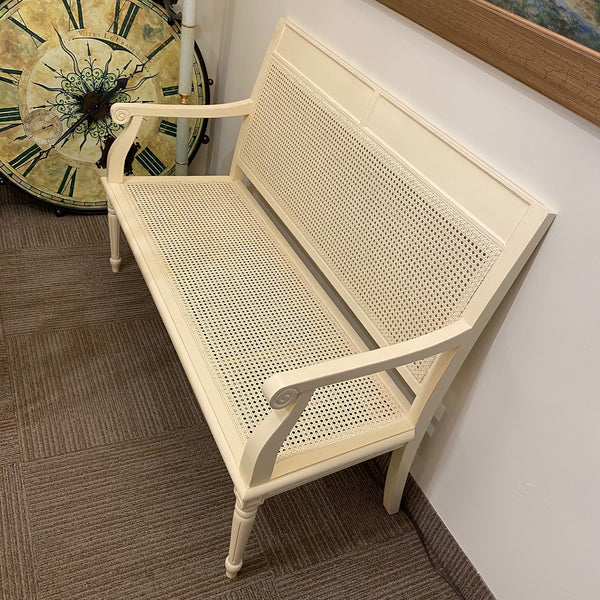 Louis XVI Bench Blanc Antique
