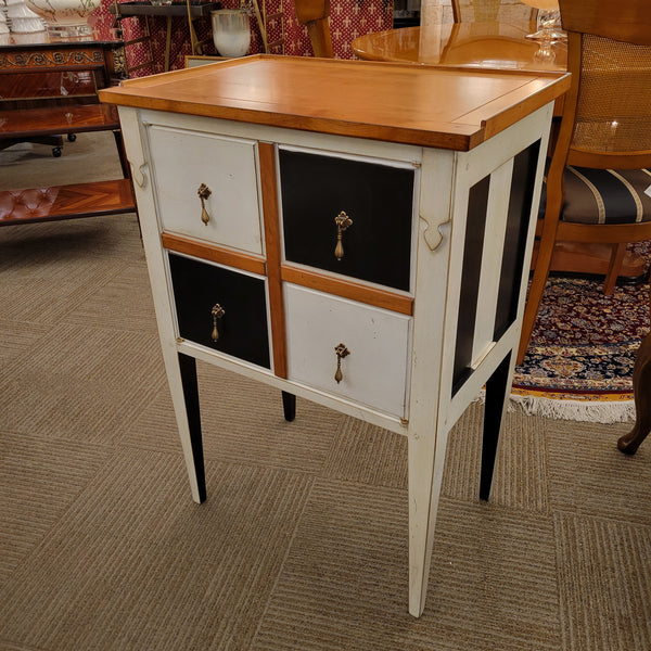 Montespan Two Door Cabinet - Black and White