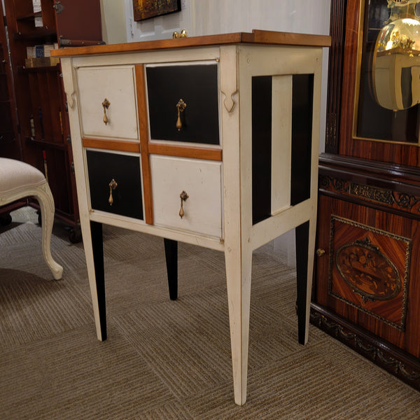 Montespan Two Door Cabinet - Black and White