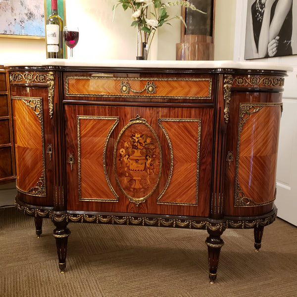Louis XVI Petite Buffet - Rosewood with Inlay