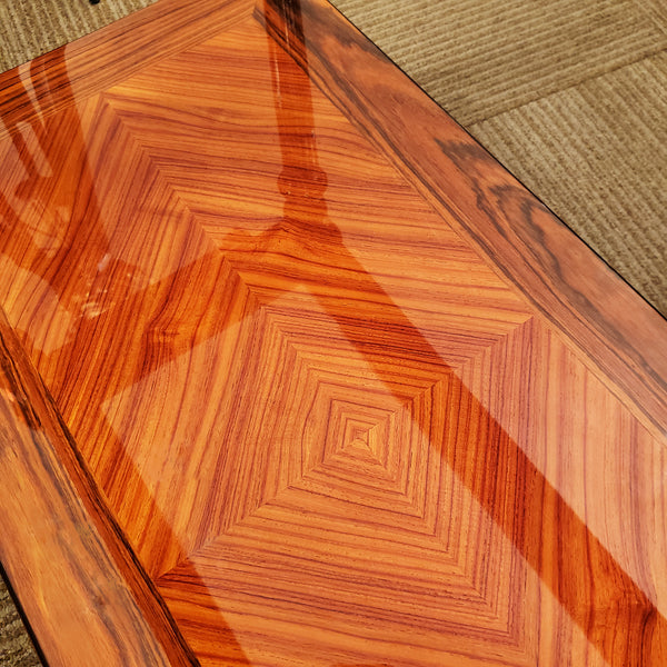 Louis XVI Trolley - Rosewood with Glass Top