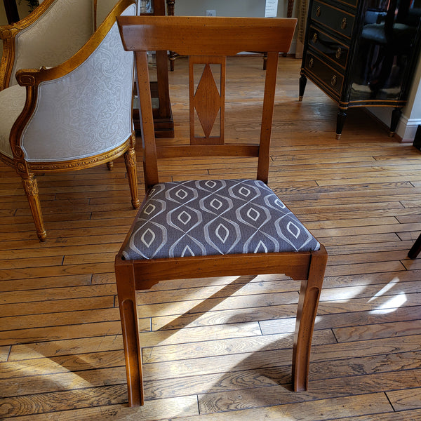 Louis Philippe Side Chair - Cherry Wood with Diamond Back