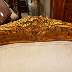 Louis XV Deep Carved Arm Chair - Gold