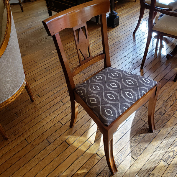 Louis Philippe Side Chair - Cherry Wood with Diamond Back