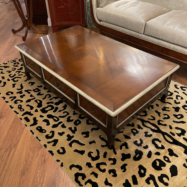 Cherry Deco Coffee Table - Six Drawer