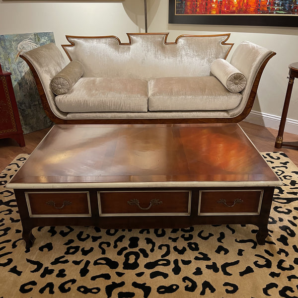 Cherry Deco Coffee Table - Six Drawer
