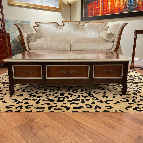 Cherry Deco Coffee Table - Six Drawer