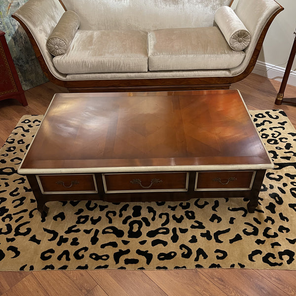 Cherry Deco Coffee Table - Six Drawer