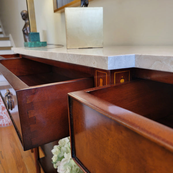 Louis XVI Console Eloise - Mahogany and Burl