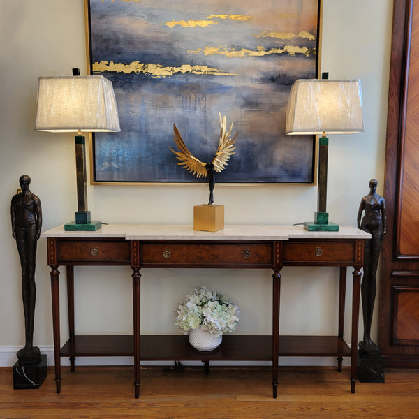 Louis XVI Console Eloise - Mahogany and Burl