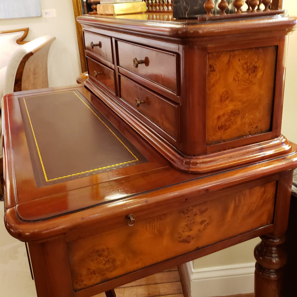 Louis Philippe Bureau De Dame - Mahogany and Burl