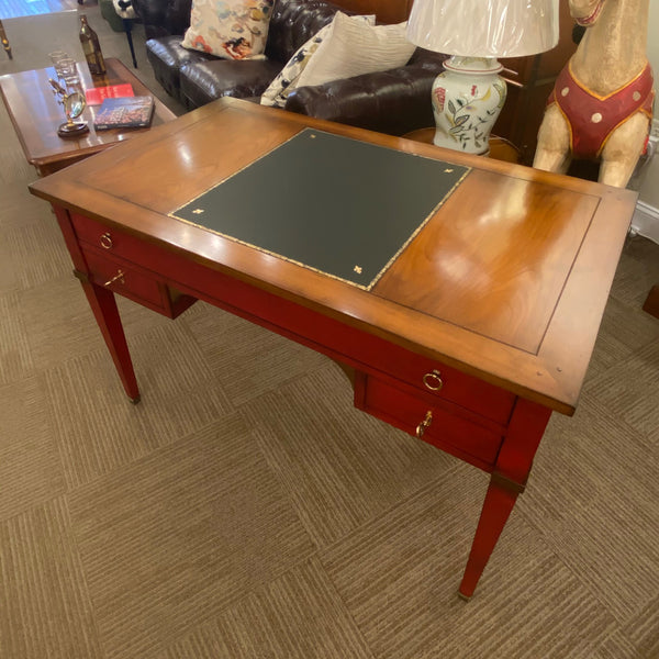 Directoire Solid Cherry Writing Desk - Crimson Red