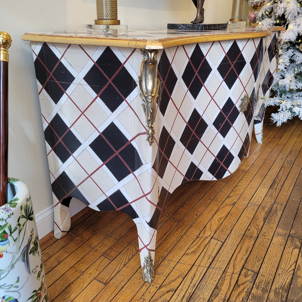 Buffet Arbalette - Deco Check-Pattern Design