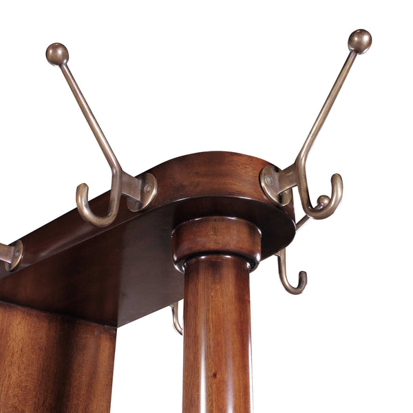 Coat Rack with Stand - Mahogany