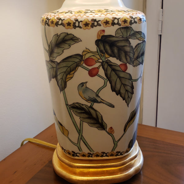Bird with Foliage Table Lamp