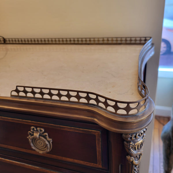 Louis XVI Lingerie Chest - Mahogany with Gold Leaf