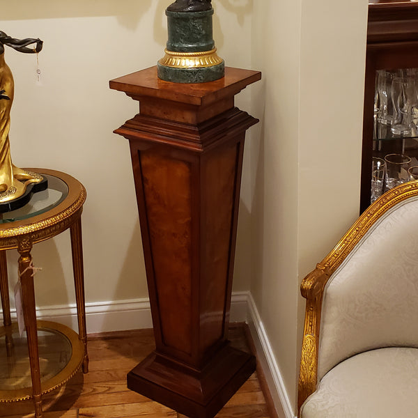 Neo-Classical Pedestal - Walnut Burl