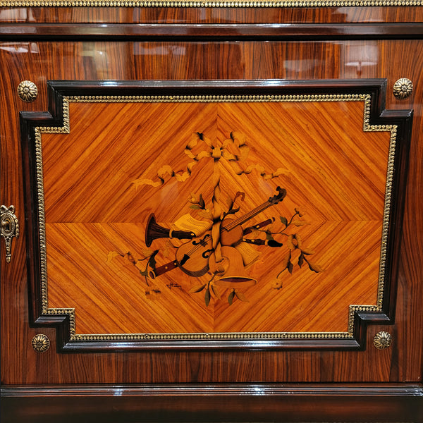 Louis XVI Petite Buffet - Rosewood Top with Musical Inlay