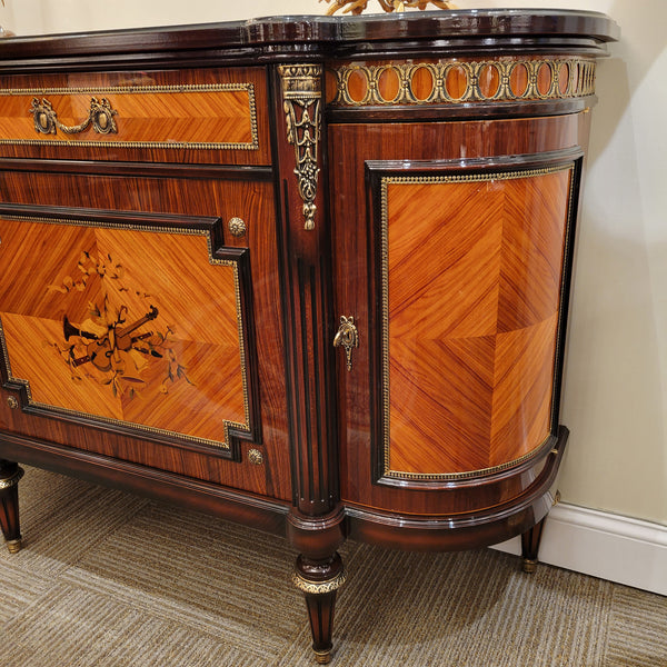 Louis XVI Petite Buffet - Rosewood Top with Musical Inlay