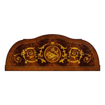 Louis XVI Demi-Lune Console with Inlay and Gold accents