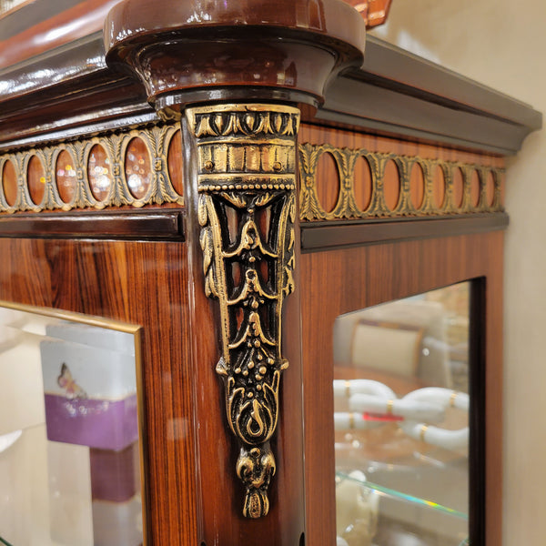 Louis XVI Rosewood Ormolu Vitrine Cabinet