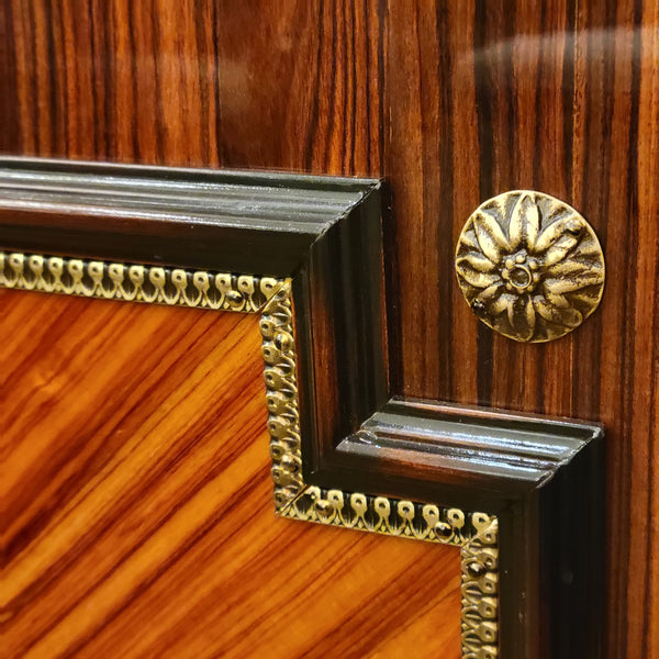 Louis XVI Rosewood Ormolu Vitrine Cabinet