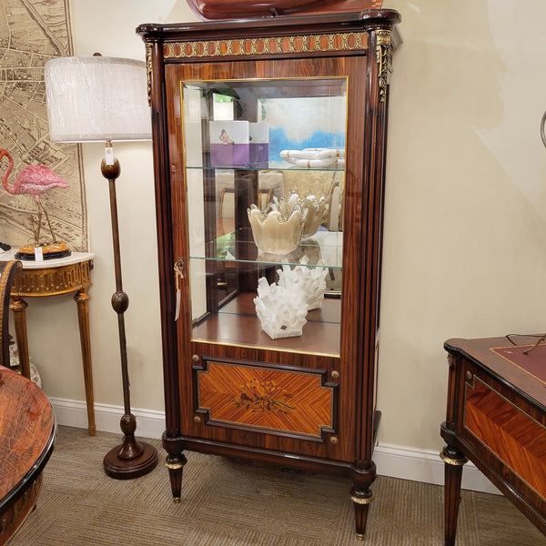 Louis XVI Rosewood Ormolu Vitrine Cabinet