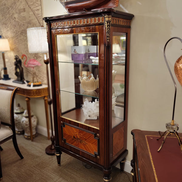 Louis XVI Rosewood Ormolu Vitrine Cabinet