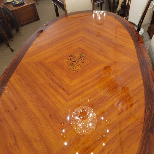 Louis XVI Oval Dining Table - King & Rosewood
