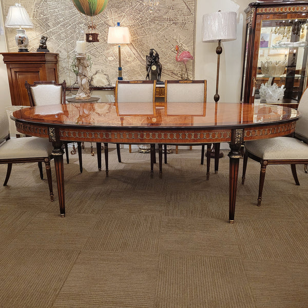 Louis XVI Oval Dining Table - King & Rosewood