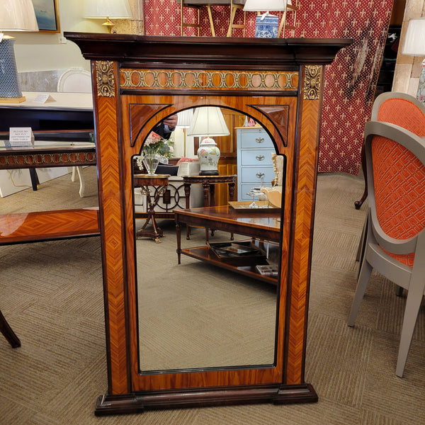 Parquet Mirror with Bronze Ormolu