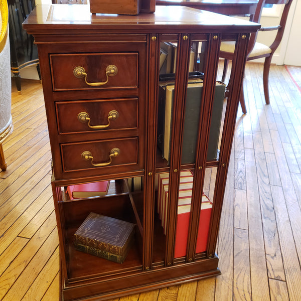 Rotating Bookcase - Mahogany
