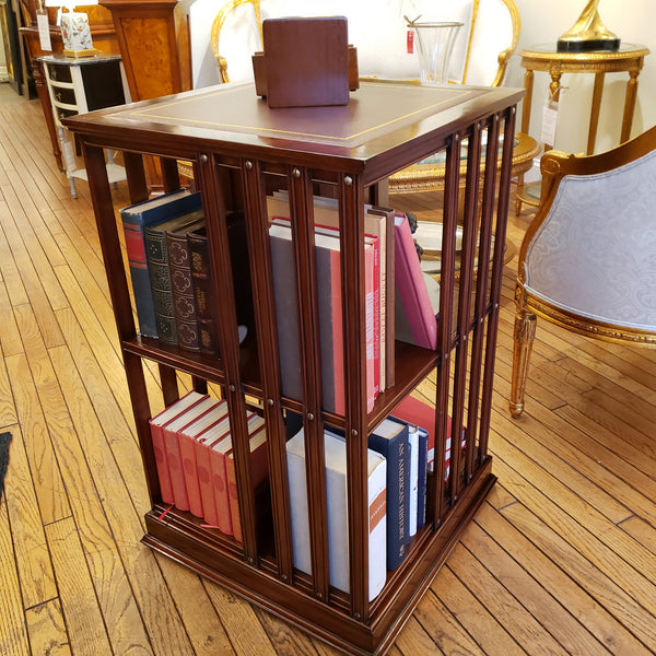 Rotating Bookcase - Mahogany