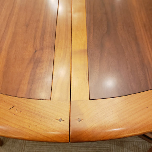 Directoire Pedestal Round Dining Table - Cherry