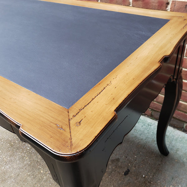 Directoire Solid Cherry Writing Desk - Noir