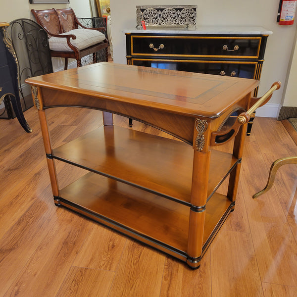 Louis Phillipe Drink Cart - Solid Cherry