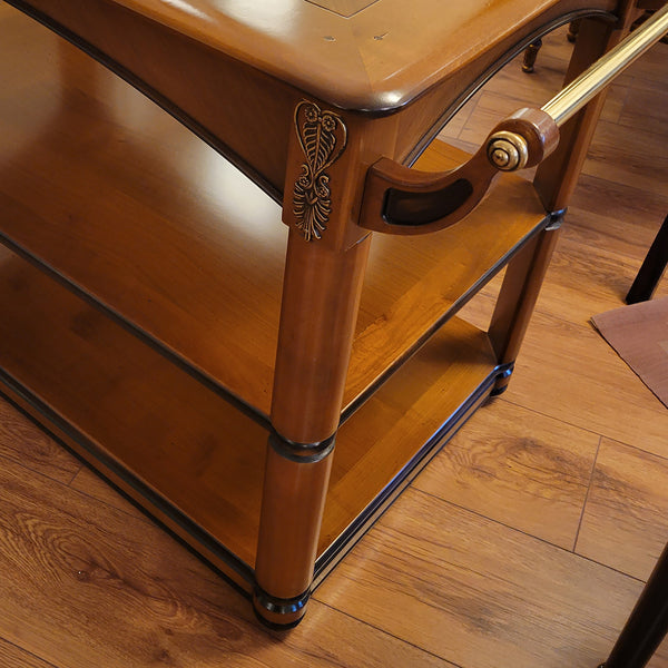 Louis Phillipe Drink Cart - Solid Cherry