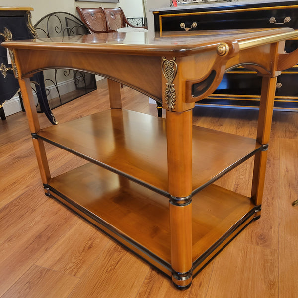 Louis Phillipe Drink Cart - Solid Cherry