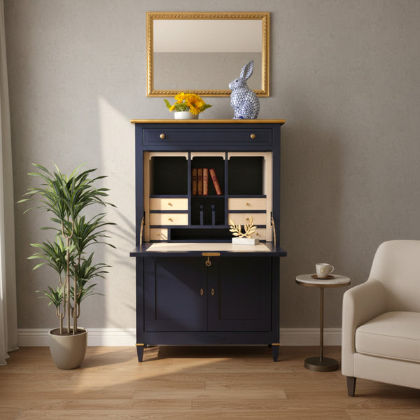 Grand Secretary Desk - Midnight Blue