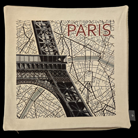 French Pillow White Paris