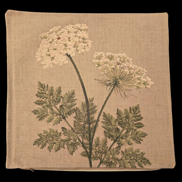 French Pillow Gray and White Dandelion