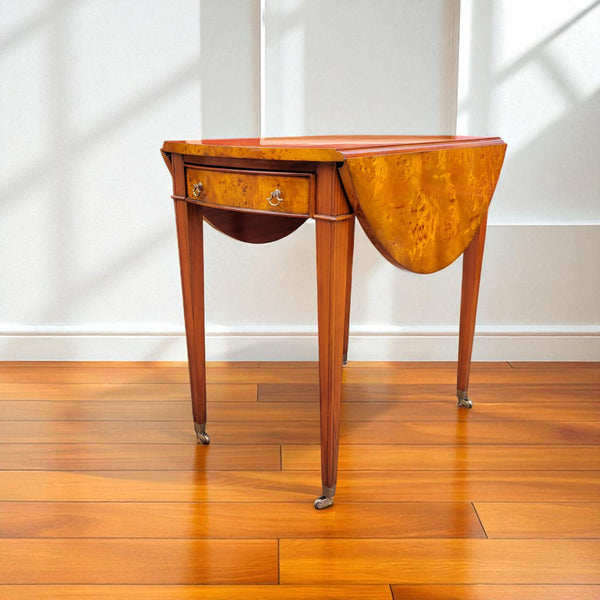 Roanne Burl walnut Side Table