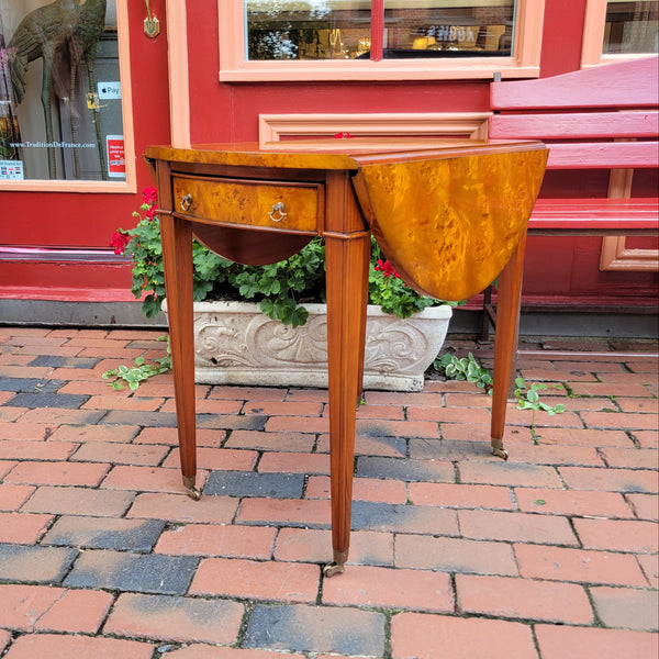Roanne Burl walnut Side Table
