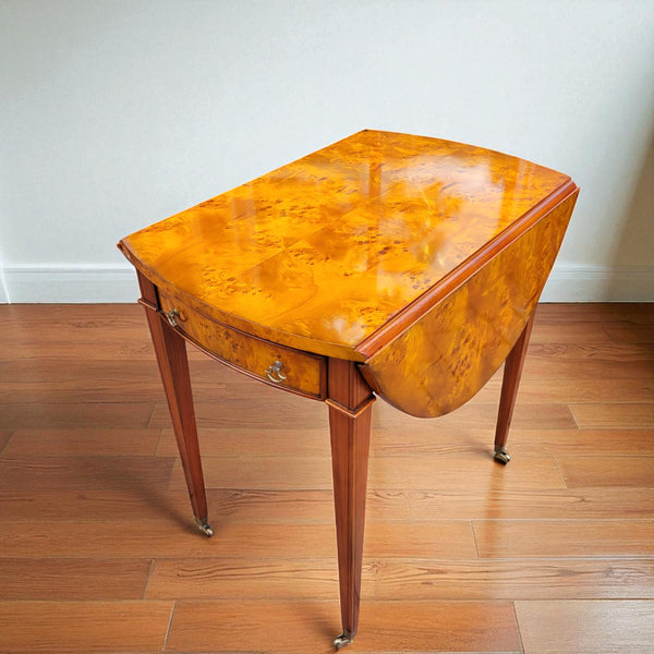 Roanne Burl walnut Side Table