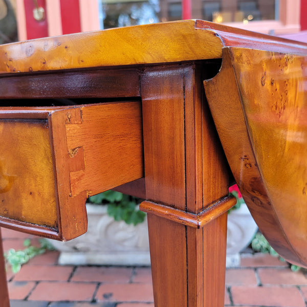 Roanne Burl walnut Side Table