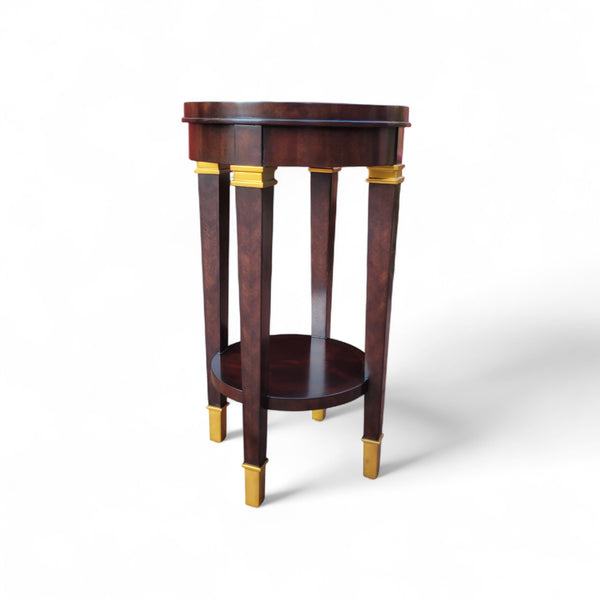 Directoire Deco Round Accent Table