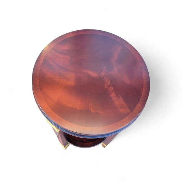 Directoire Deco Round Accent Table